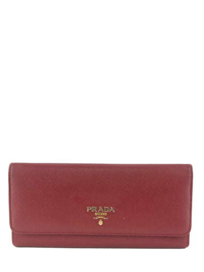 Prada Saffiano Leather Long Wallet-Replica Designer Handbag Store
