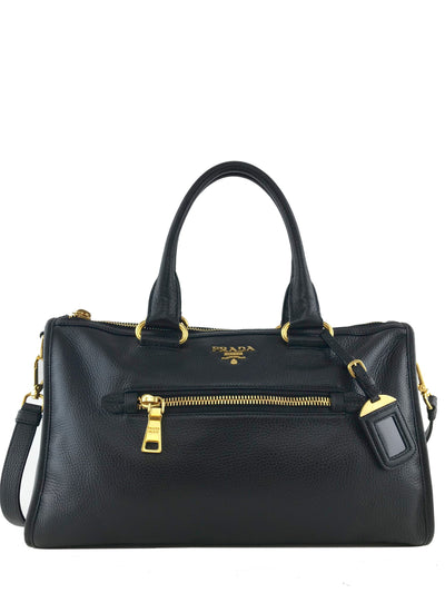 Prada Vitello Daino Convertible Medium Satchel Bag-Replica Designer Handbag Store
