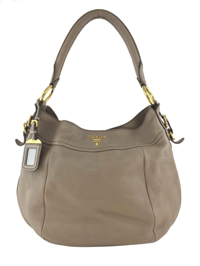 Prada Vitello Diano Leather Hobo Bag-Replica Designer Handbag Store
