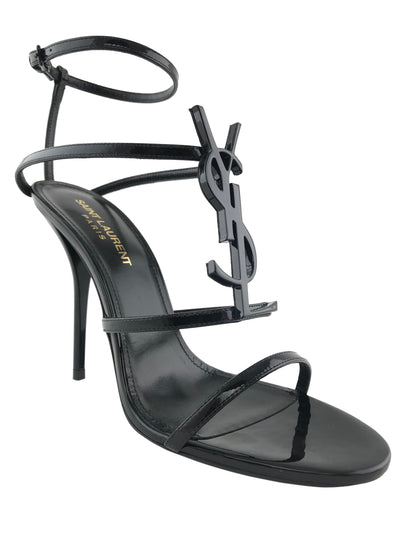 Saint Laurent Cassandra Leather Stiletto Sandals Size 7.5-Replica Designer Handbag Store
